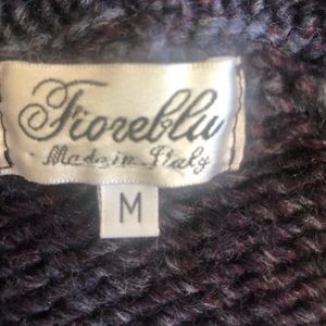 Gorgeous Italy knit shawl collar sweater